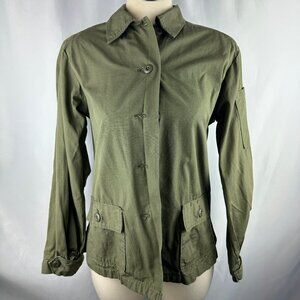 Vintage Green Military Button Shirt/Jacket